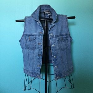 Faded Denim Vest